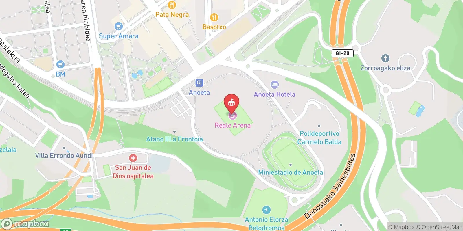Mappa: San Sebastián