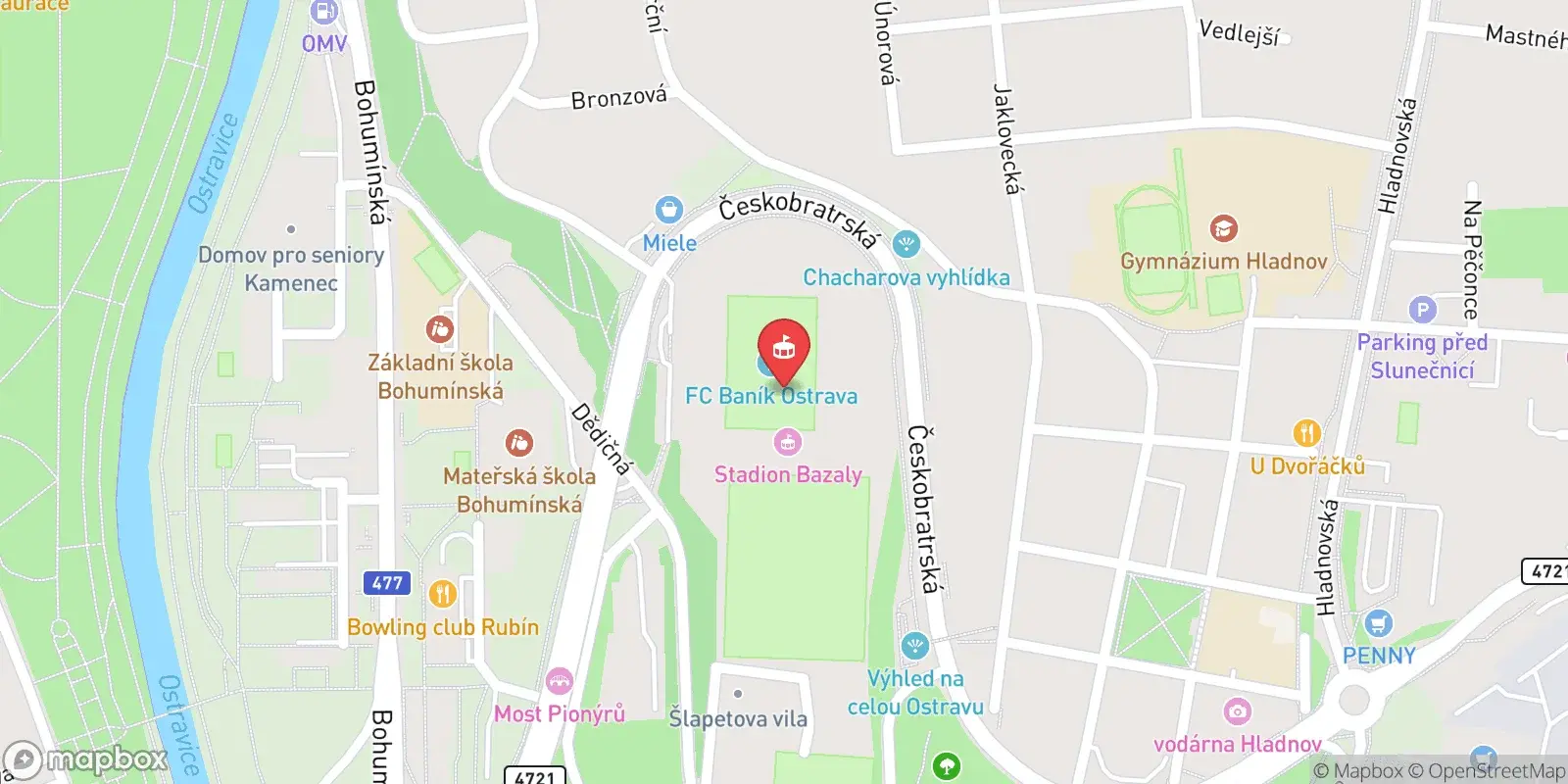Карта: Ostrava