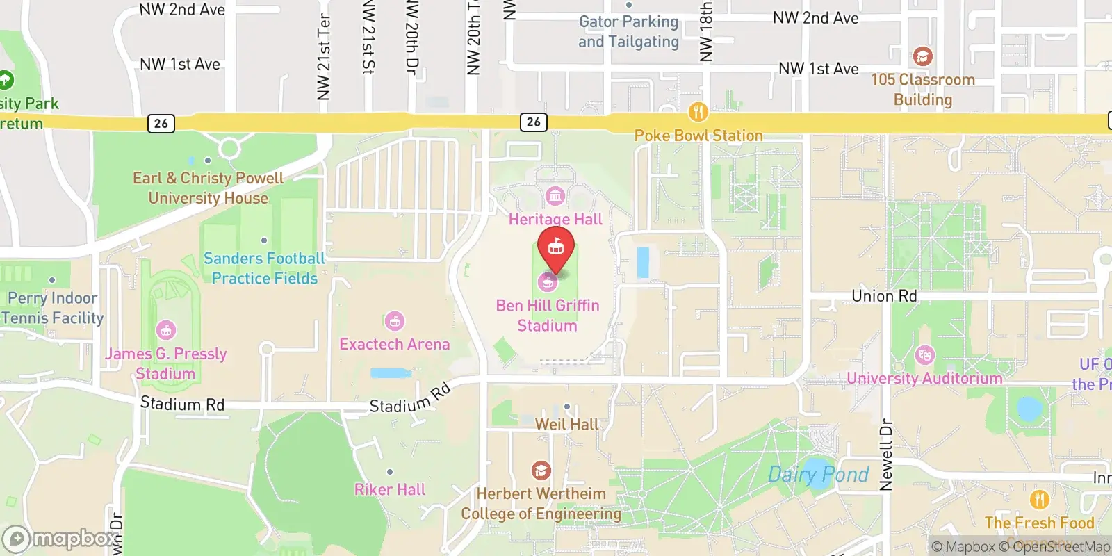 Карта: Gainesville