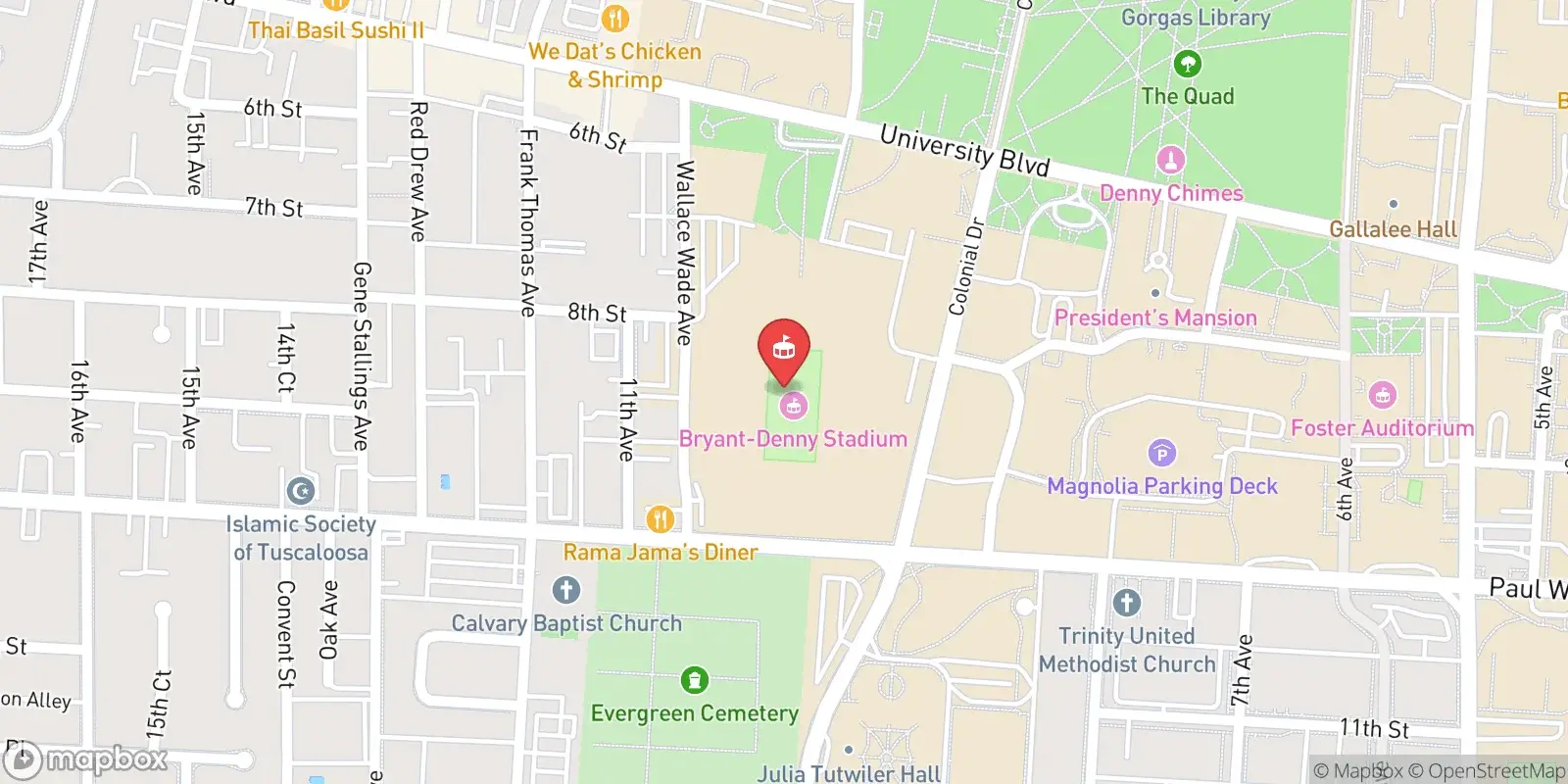 Mappa: Tuscaloosa