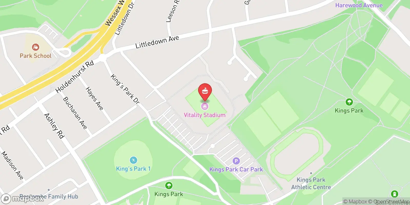 Mappa: Bournemouth