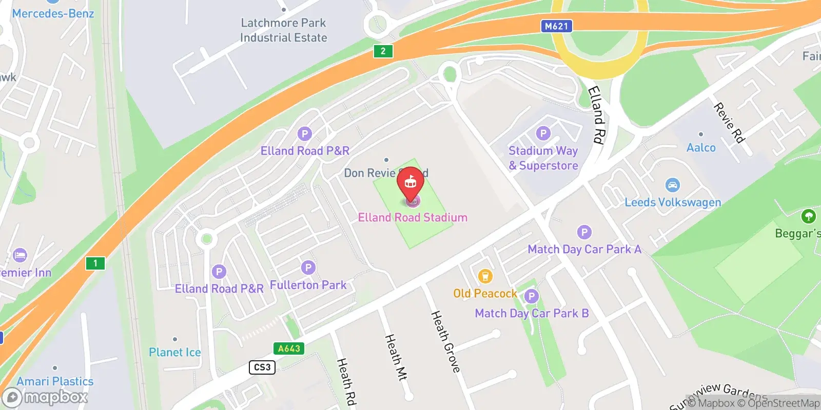 Карта: Leeds