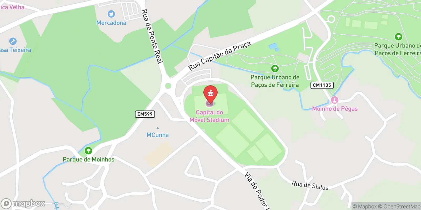 Carte : Paços de Ferreira