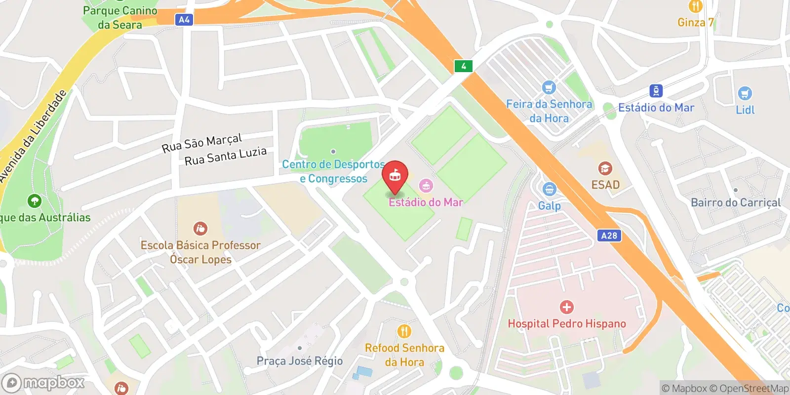 Карта: Matosinhos