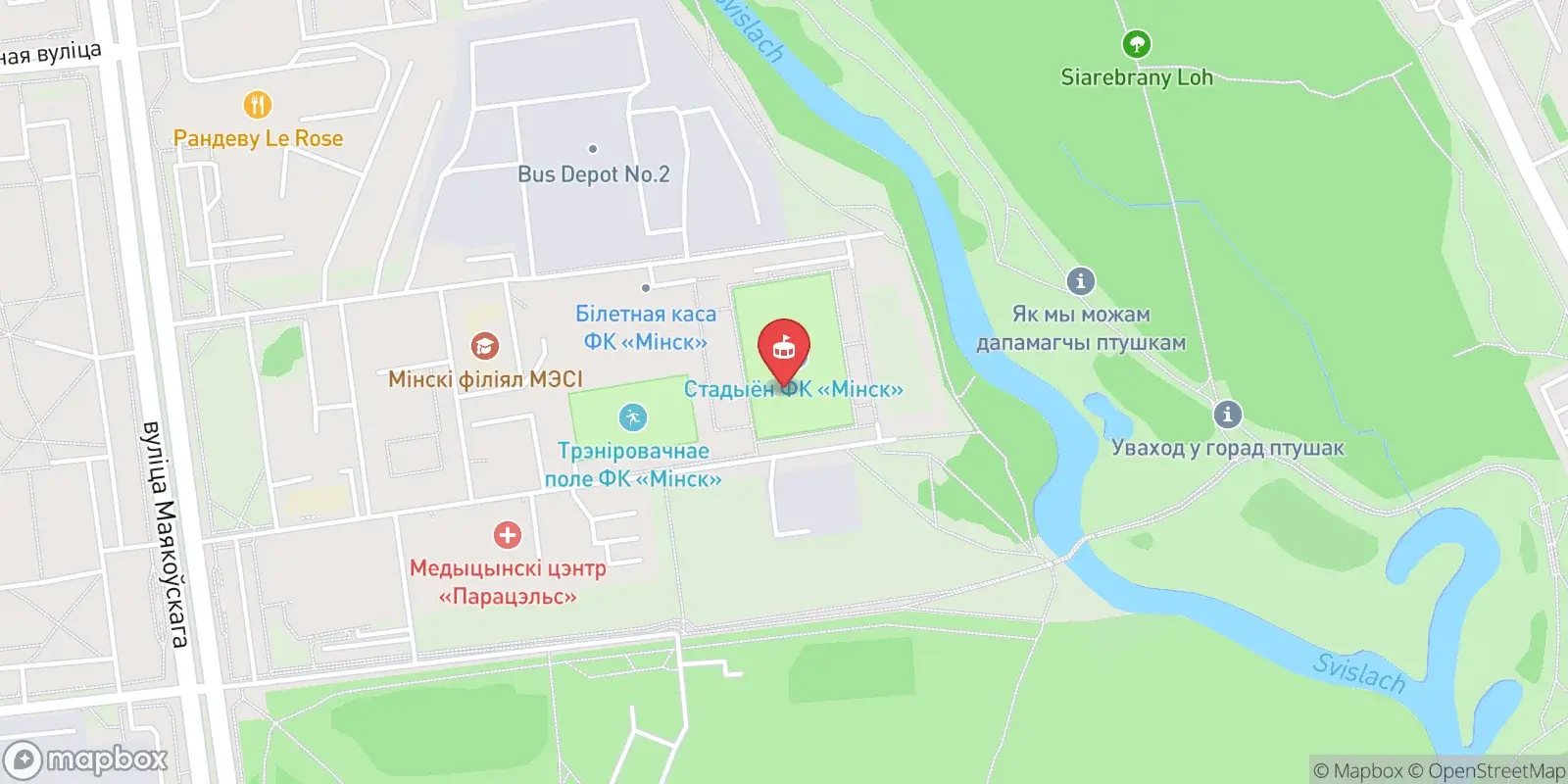 Carte : Minsk
