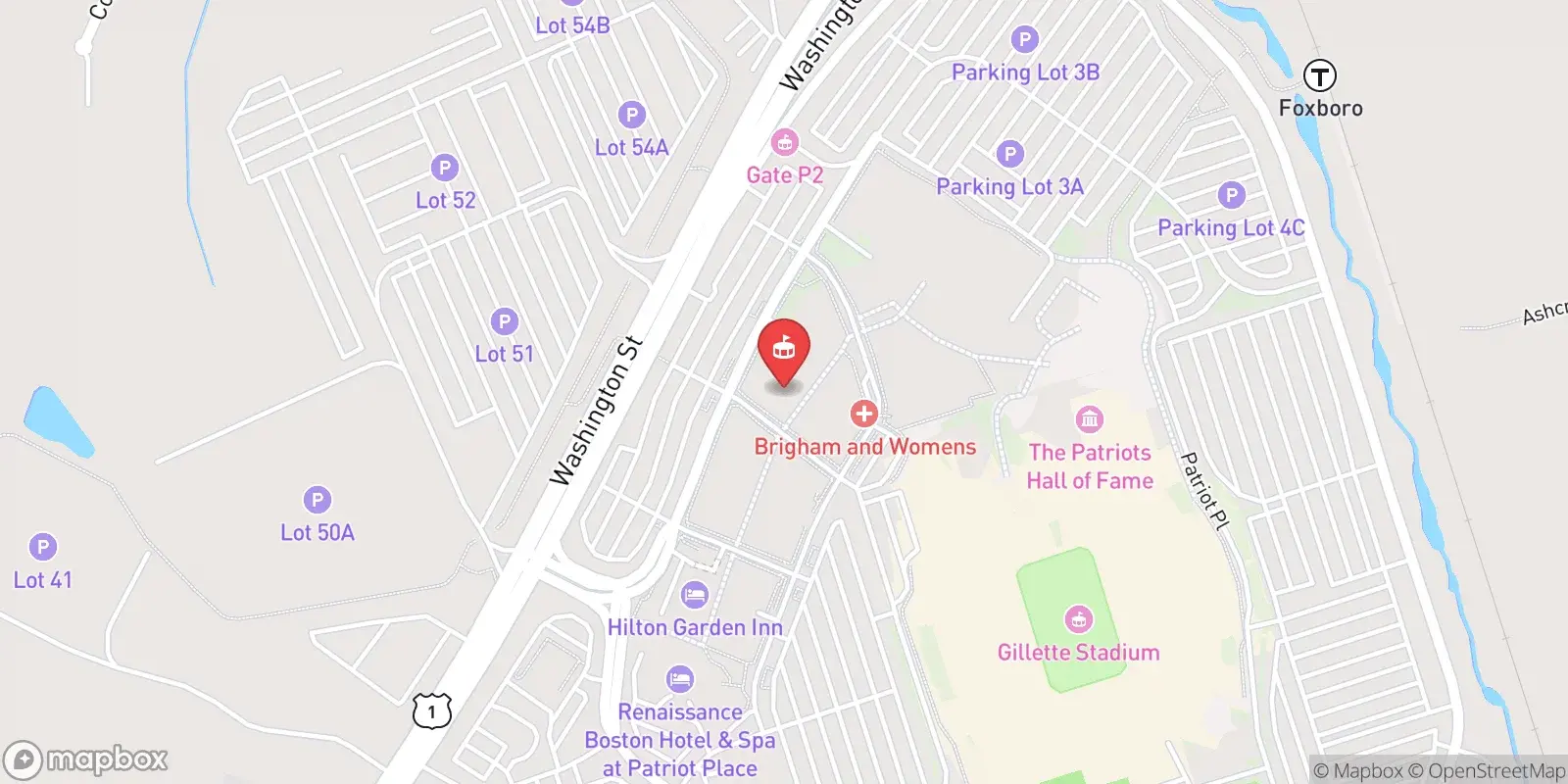 Carte : Foxborough