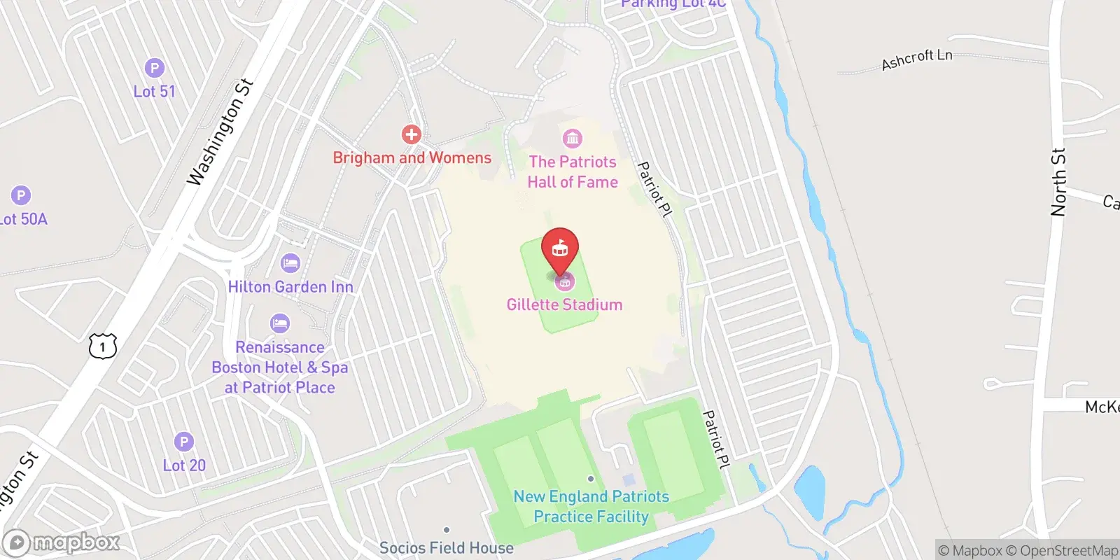 Mappa: Foxborough