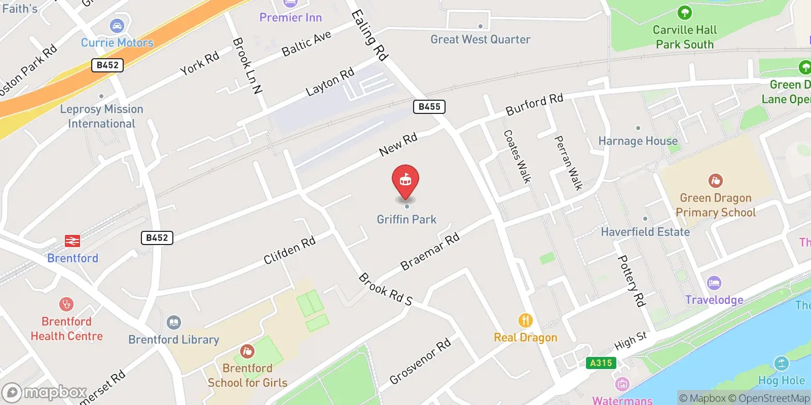 Carte : Brentford