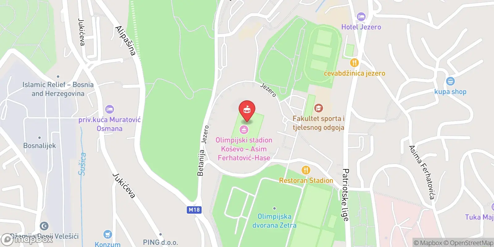 Mappa: Sarajevo