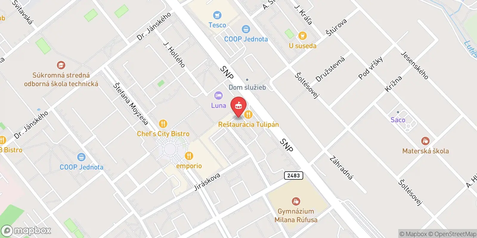 Mappa: Žiar nad Hronom