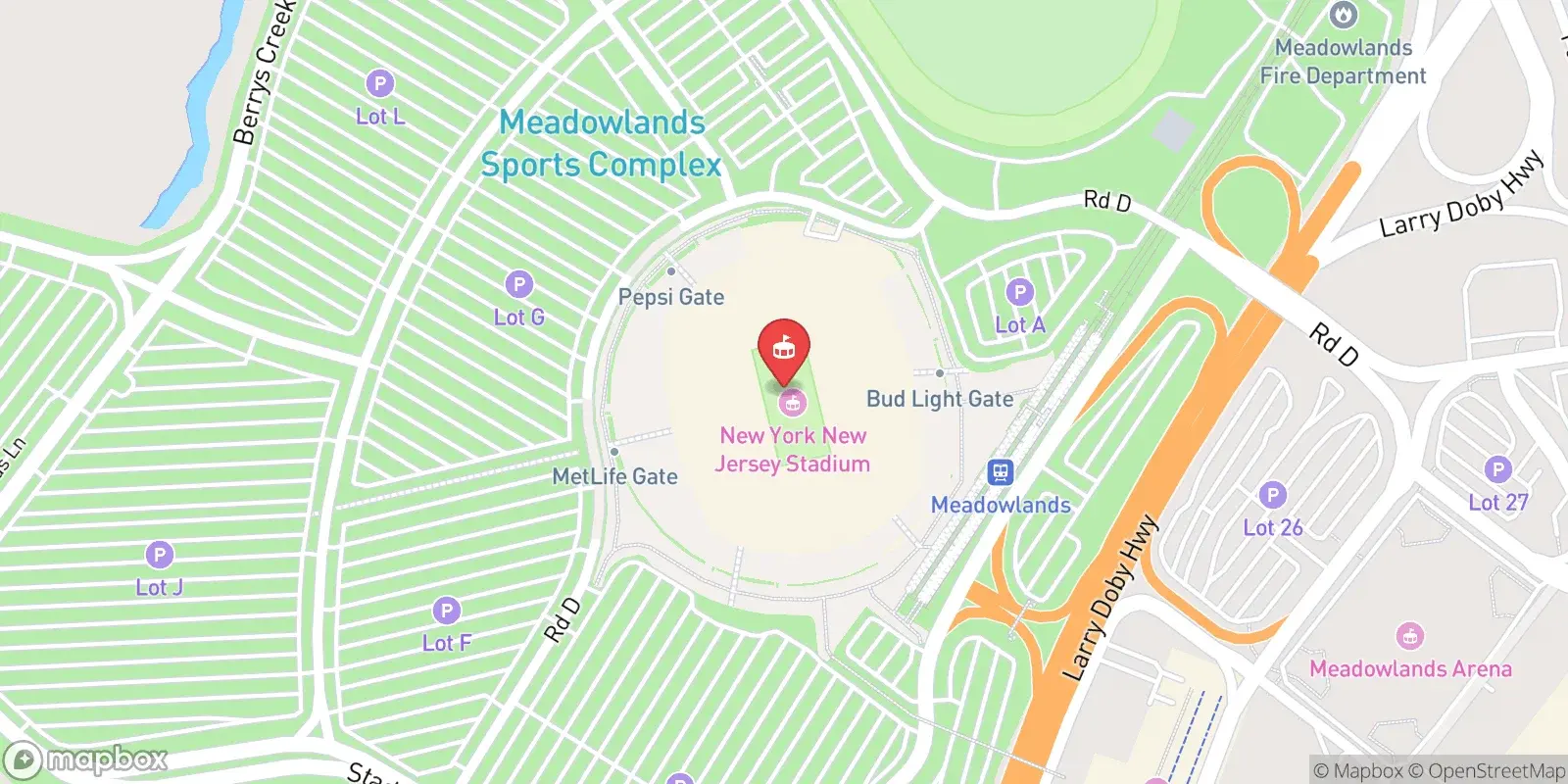 Карта: East Rutherford