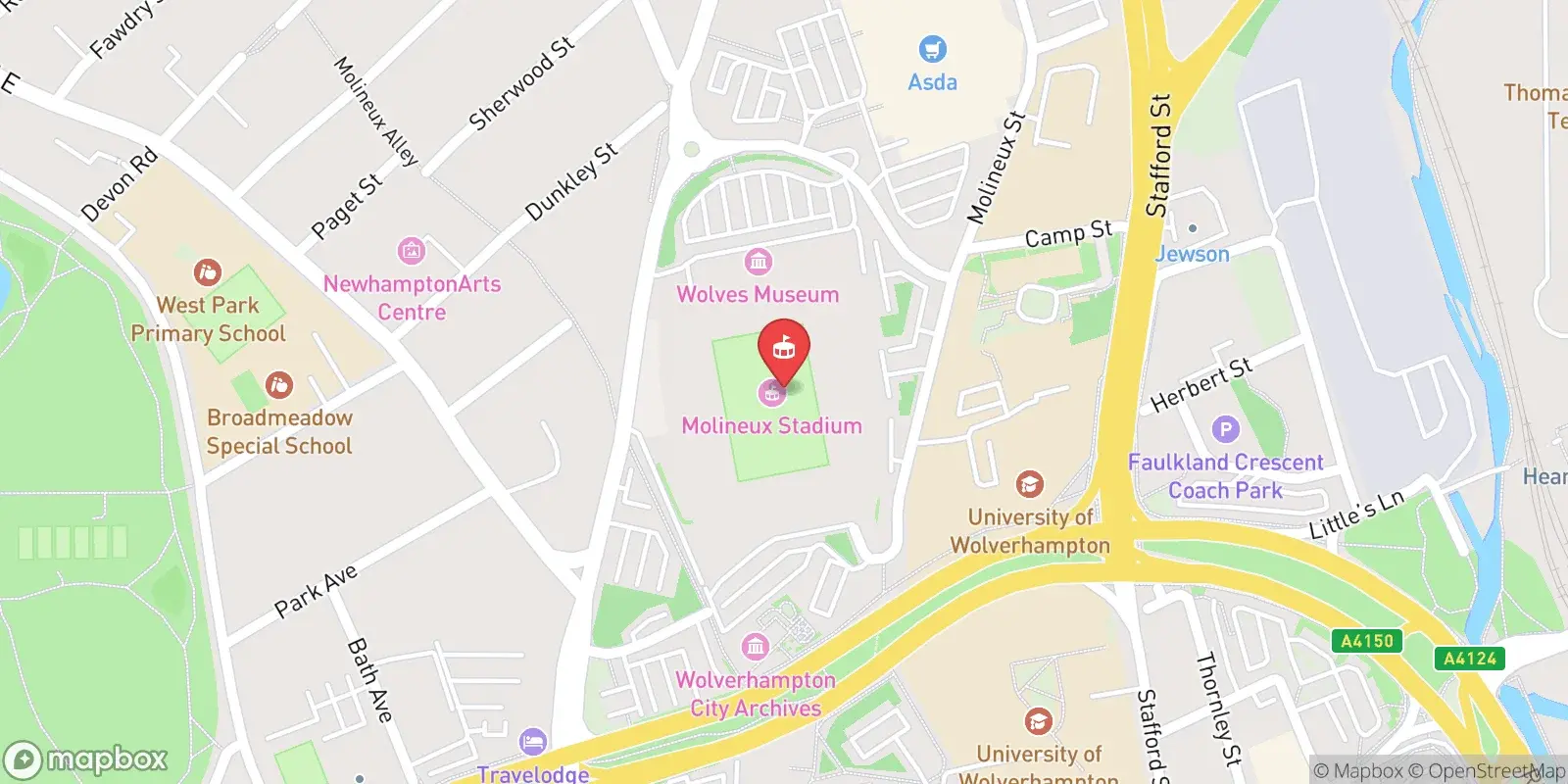 Карта: Wolverhampton