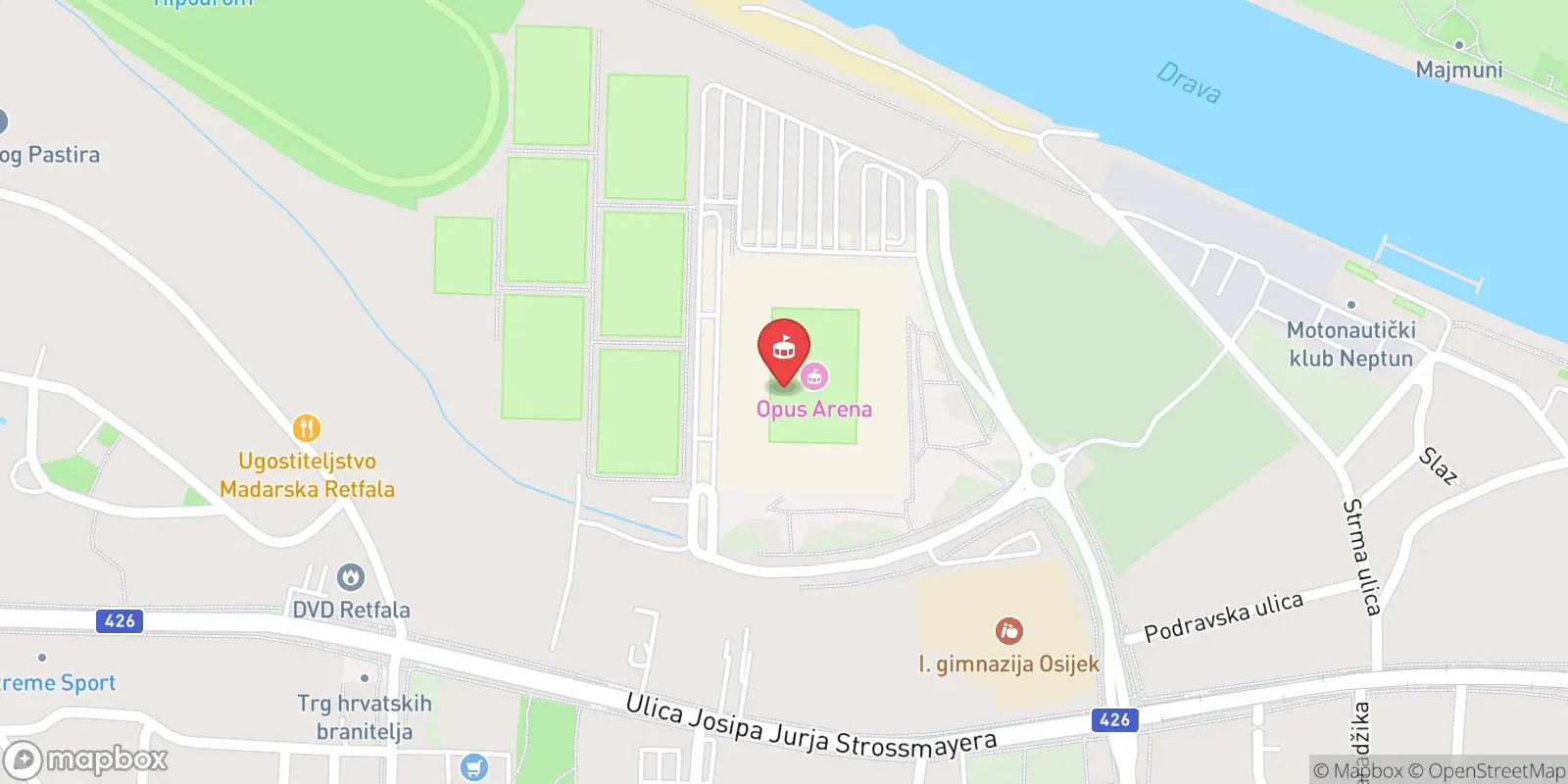 Карта: Osijek