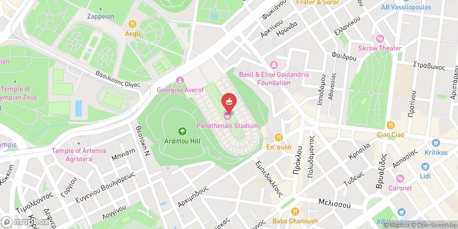 Karte: Athens Municipality
