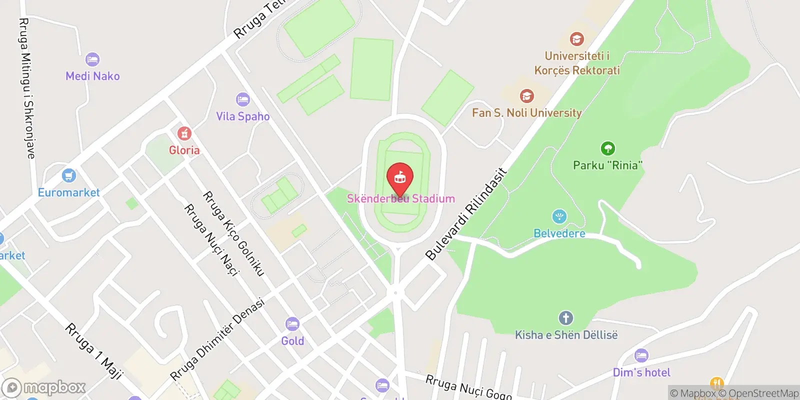 Карта: Korçë