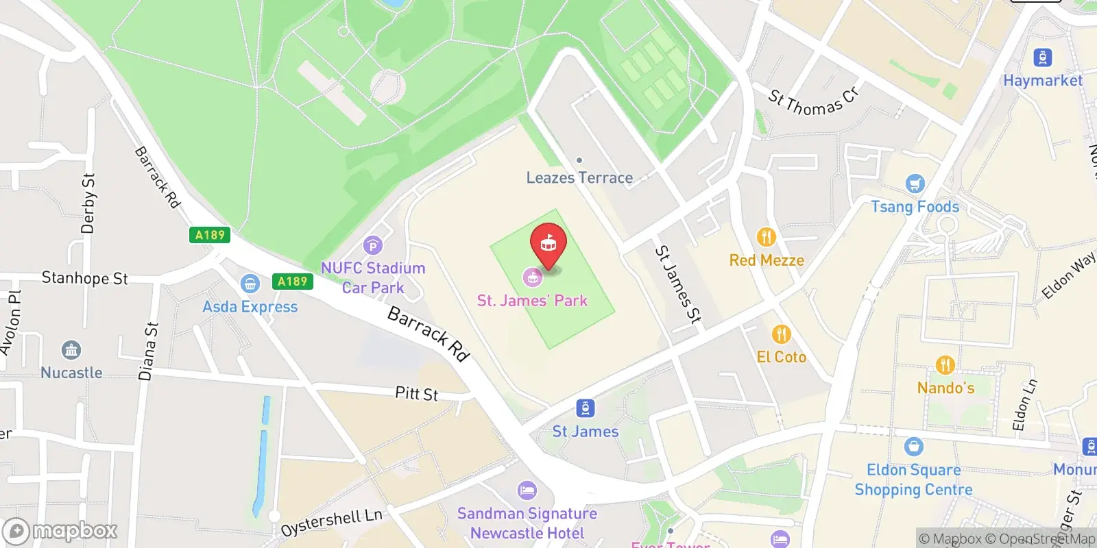 Mappa: Newcastle upon Tyne