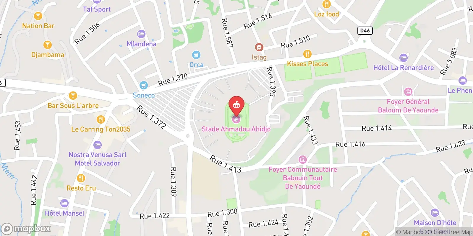 Mappa: Yaoundé