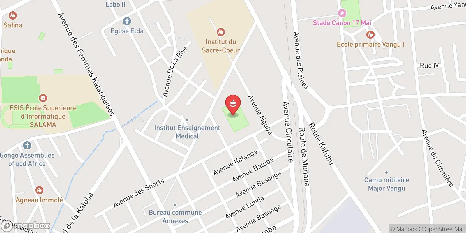 Karte: Lubumbashi