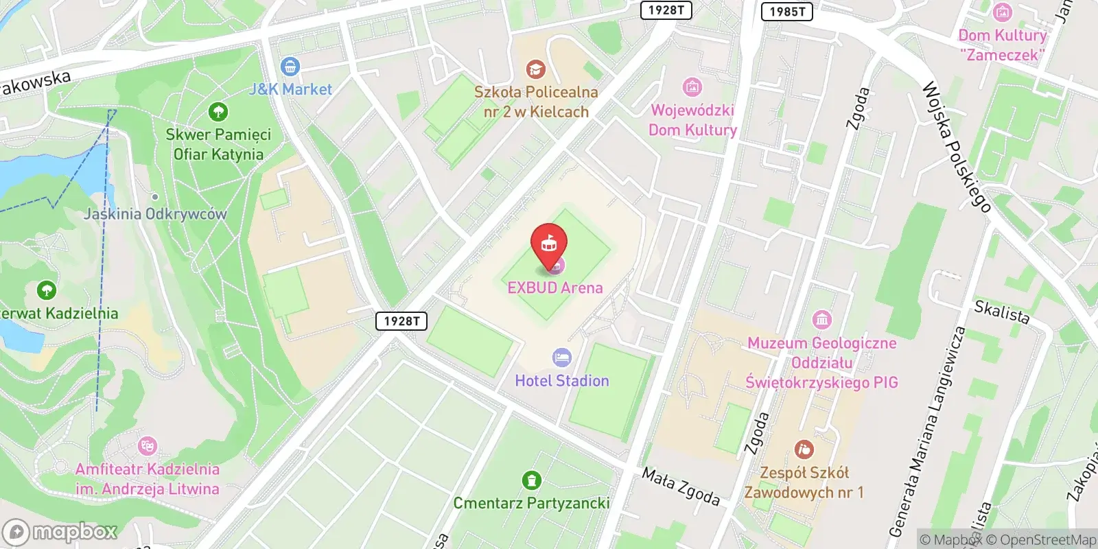 Peta: Kielce