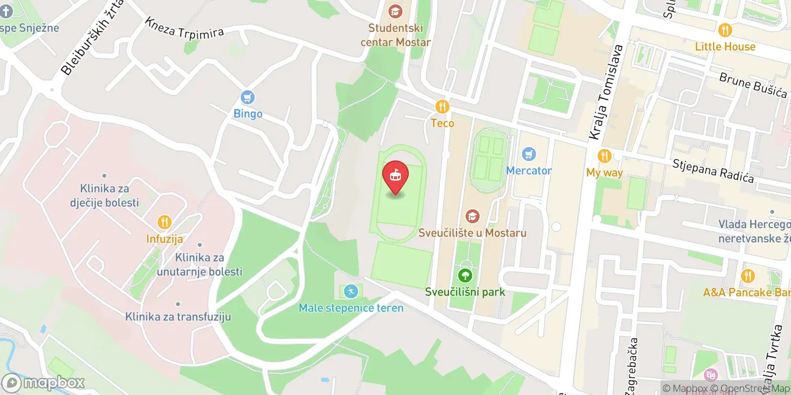 Mappa: Mostar