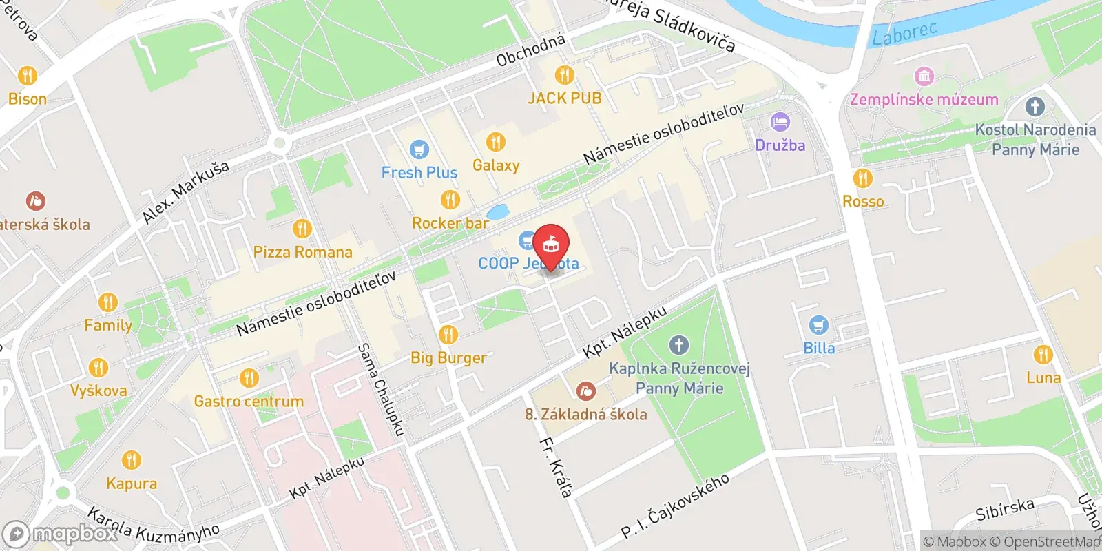 Mappa: Michalovce