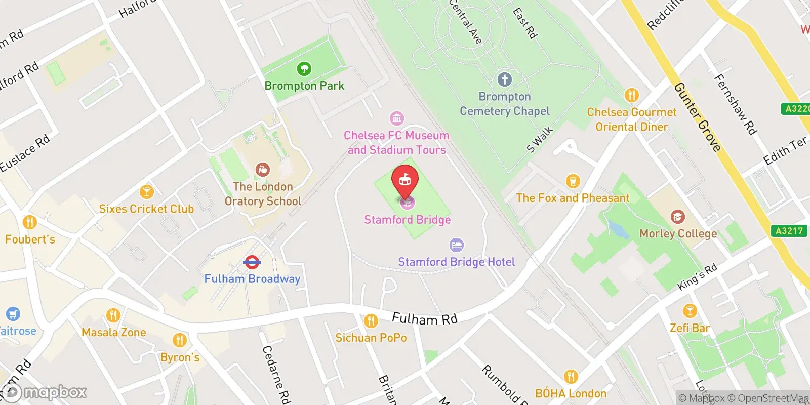 Karte: Fulham