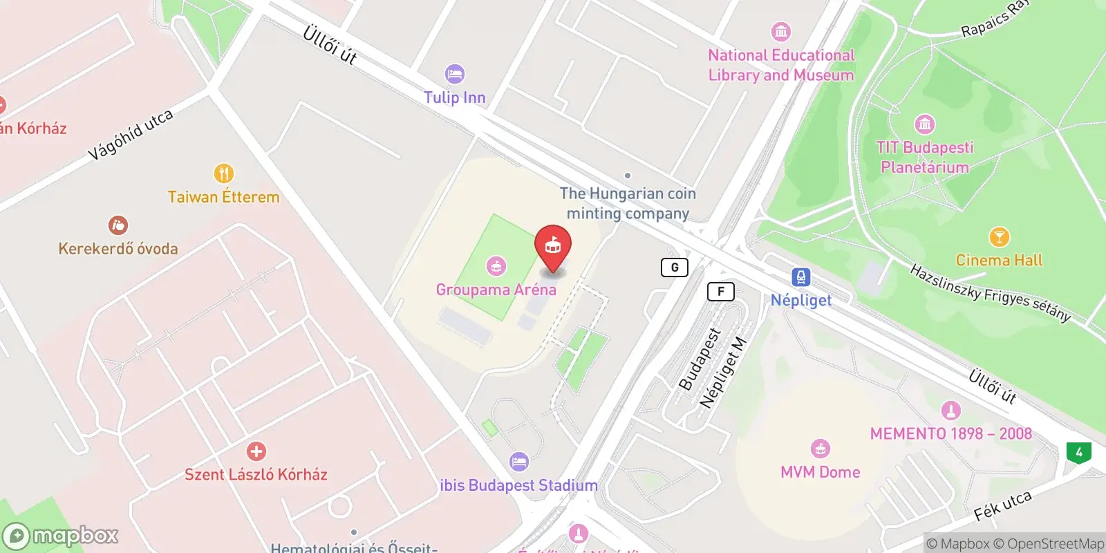 Mappa: Budapešť