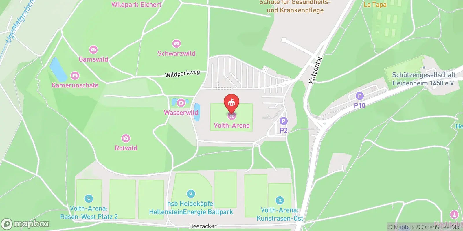 Карта: Heidenheim an der Brenz